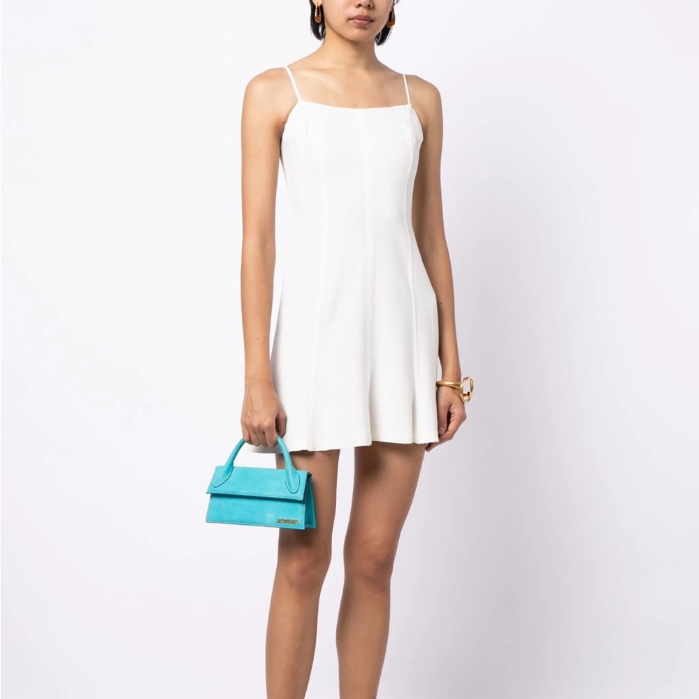 CHANEL 90s Vintage A-Line White Mini Dress
